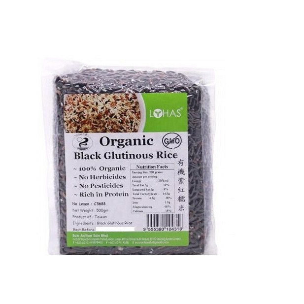 Lohas Organic Black Glutinous Rice G Shopee Malaysia