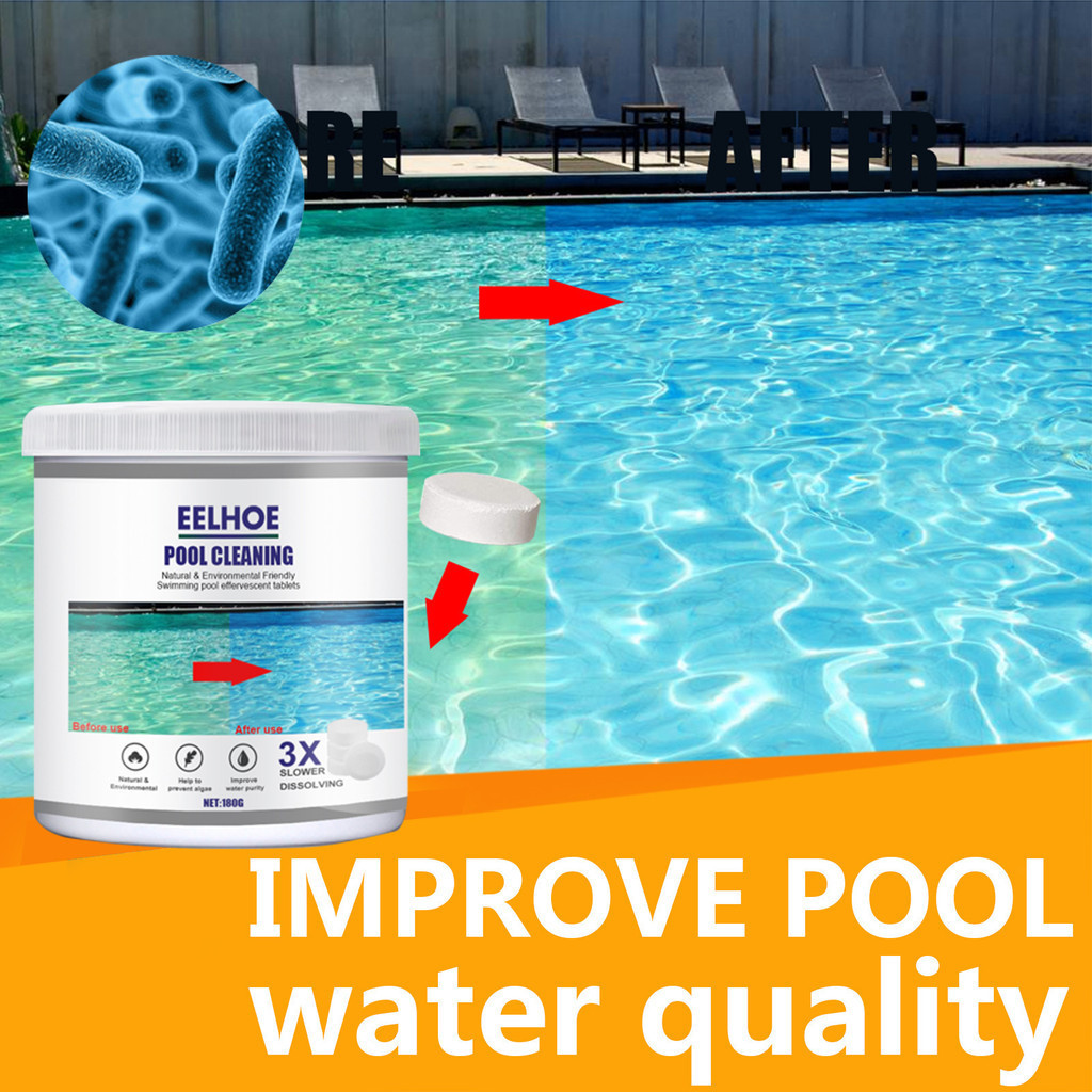 Eelhoe Pool Cleaning Effervescent Tablets Water Quality Cleaning Bath