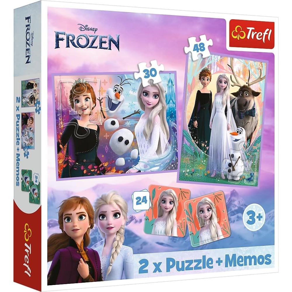 Trefl Disney Frozen X Puzzle Memos Shopee Malaysia