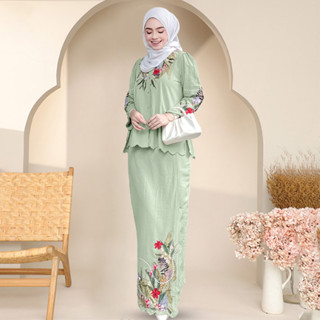 READY STOCKBAJU KURUNG MODEN 2024 Sulam KURUNG Plain Baju Raya 2024