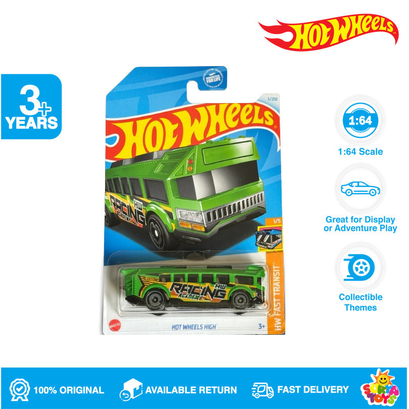 Hot Wheels Fast Transit Hot Wheels High Green Lot A Shopee Malaysia