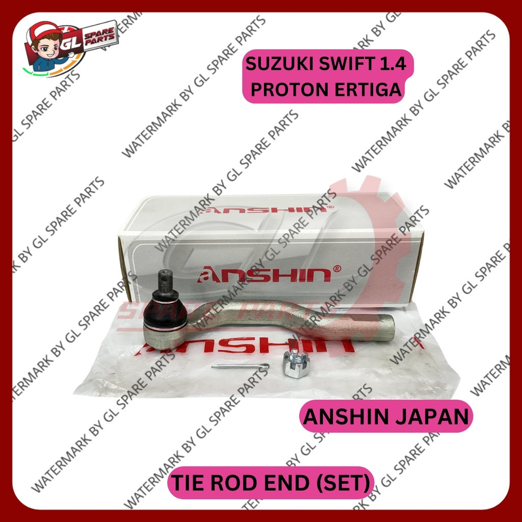 ANSHIN JAPAN TIE ROD END SET SUZUKI SWIFT 1 4 PROTON ERTIGA