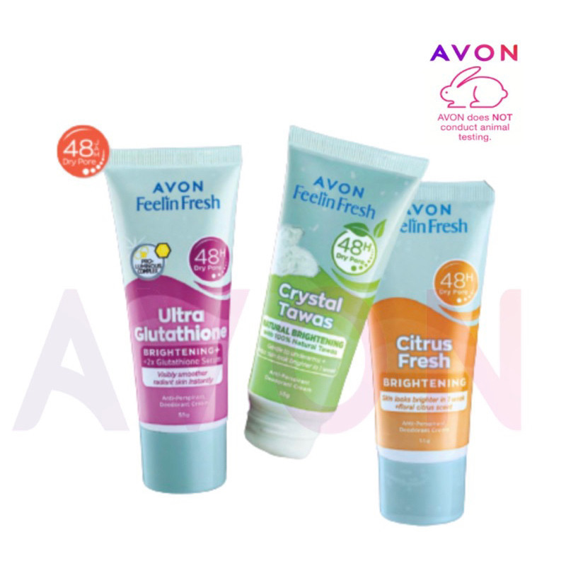 Avon Feelin Fresh Quelch Anti Perspirant Deodorant Cream Ubat Ketiak