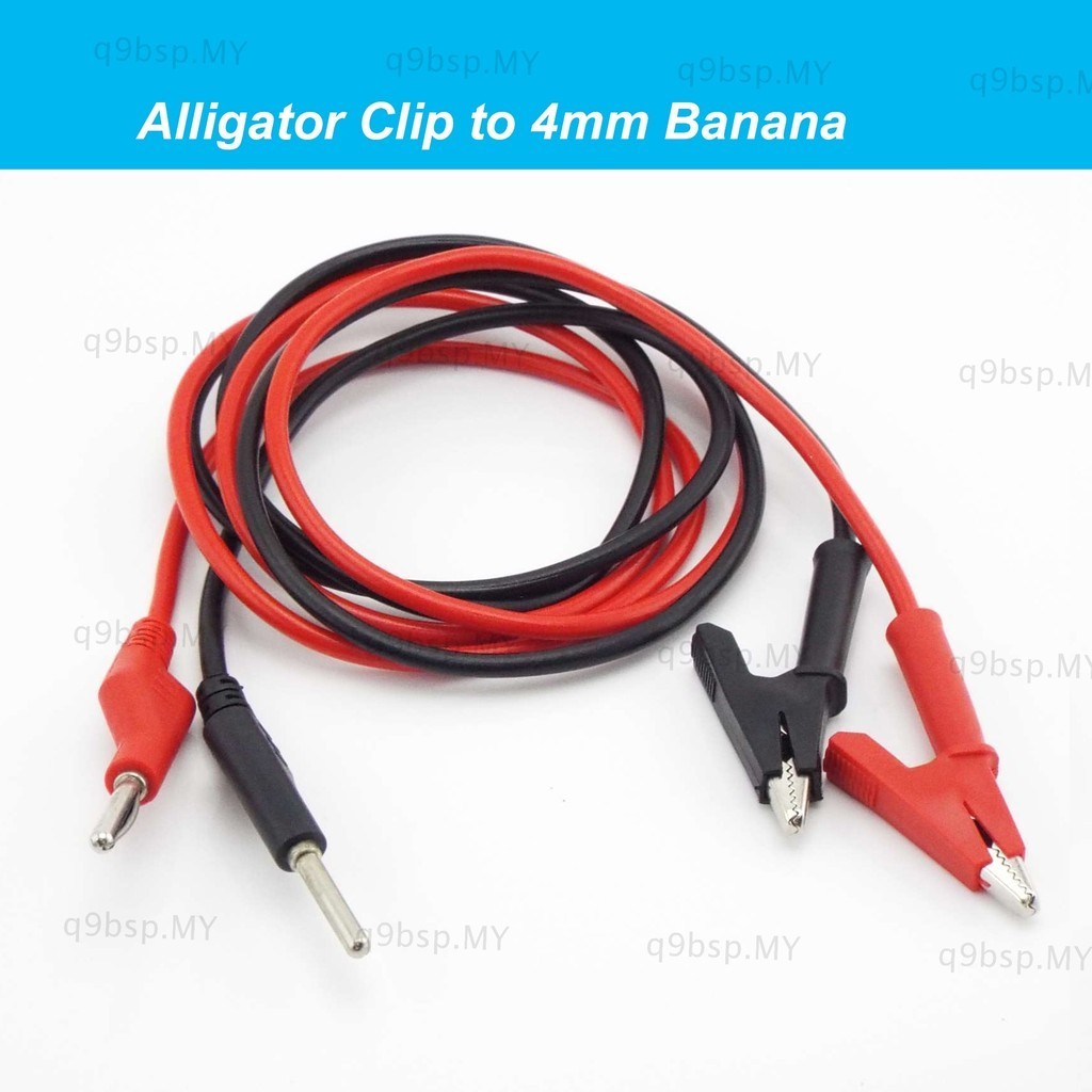 Double End Test Cable With Mm Banana Plug Wire Alligator Clip Lead