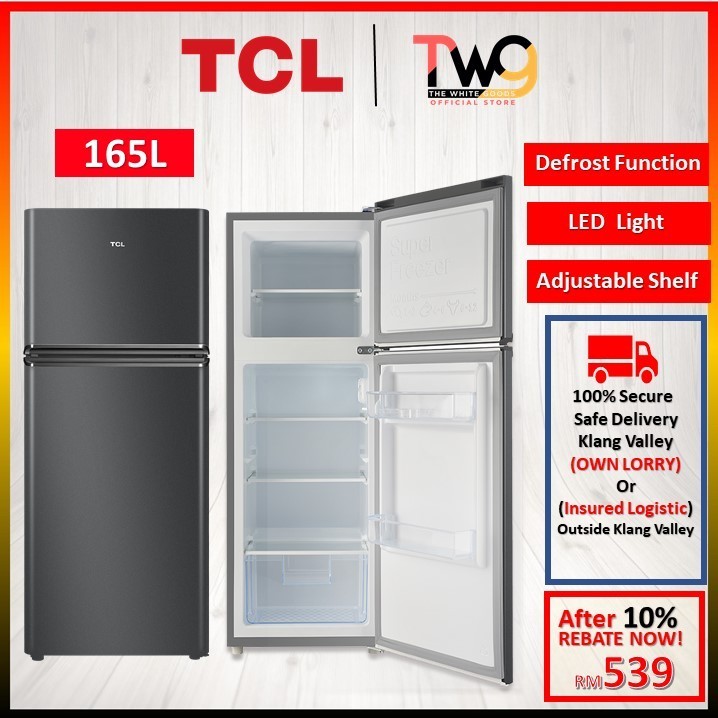 Free Shipping Tcl L Two Door Top Mounted Refrigerator Mini Fridge