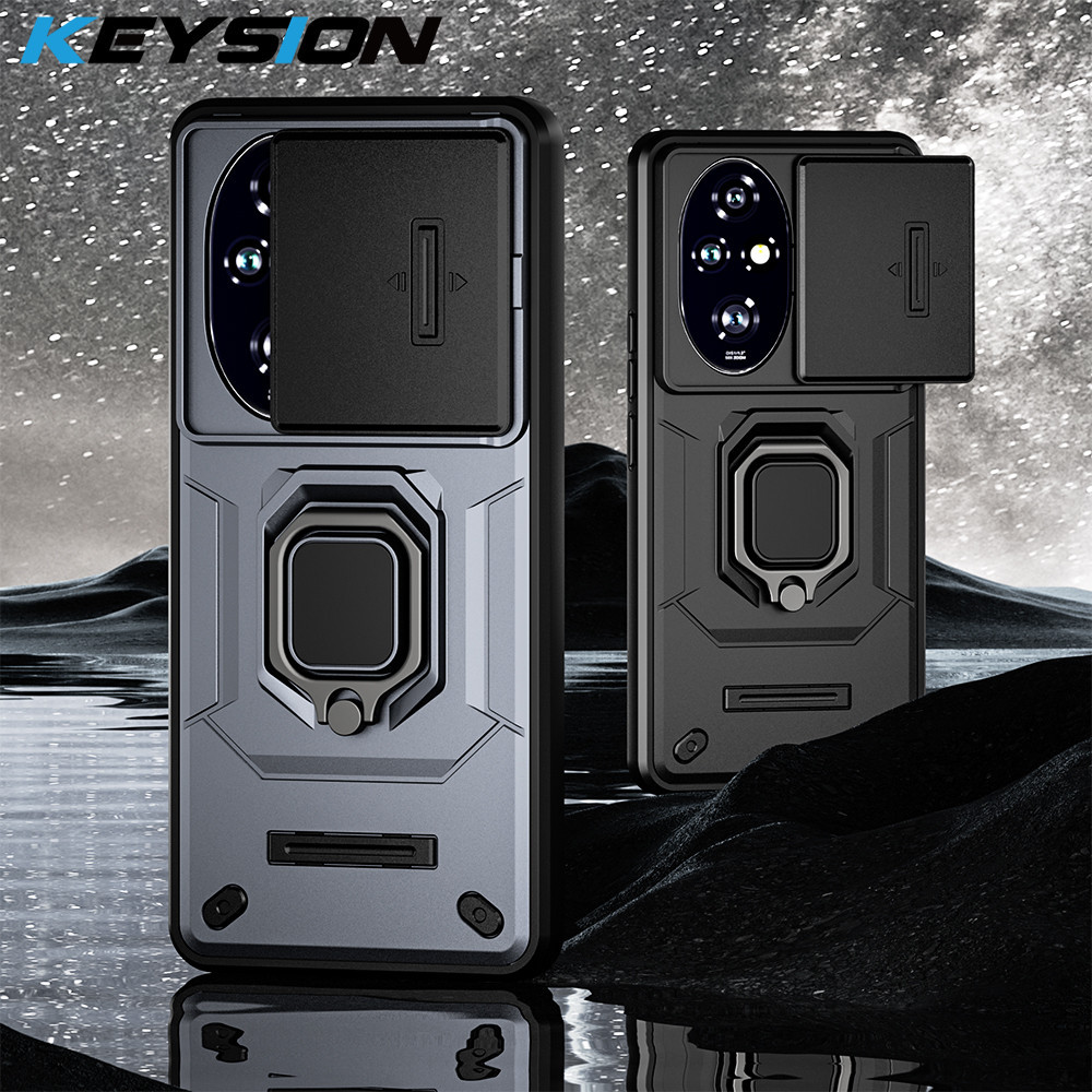 KEYSION Shockproof Case For HONOR 200 Pro 5G Slide Push Pull Camera