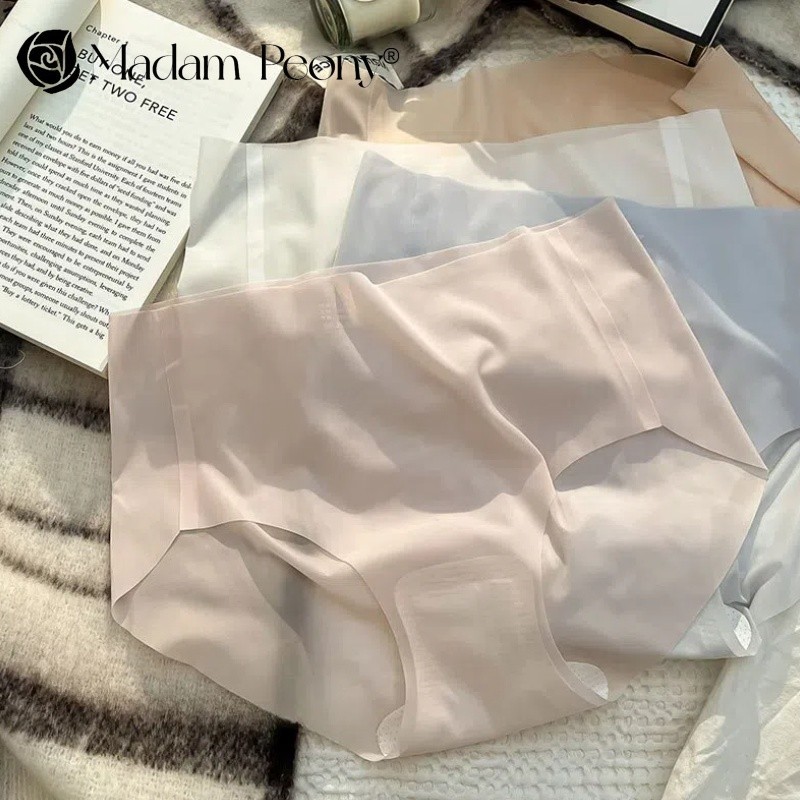 Summer Nude Feel Mask Ice Silk Panties Women S Ultra Thin Milk Silk