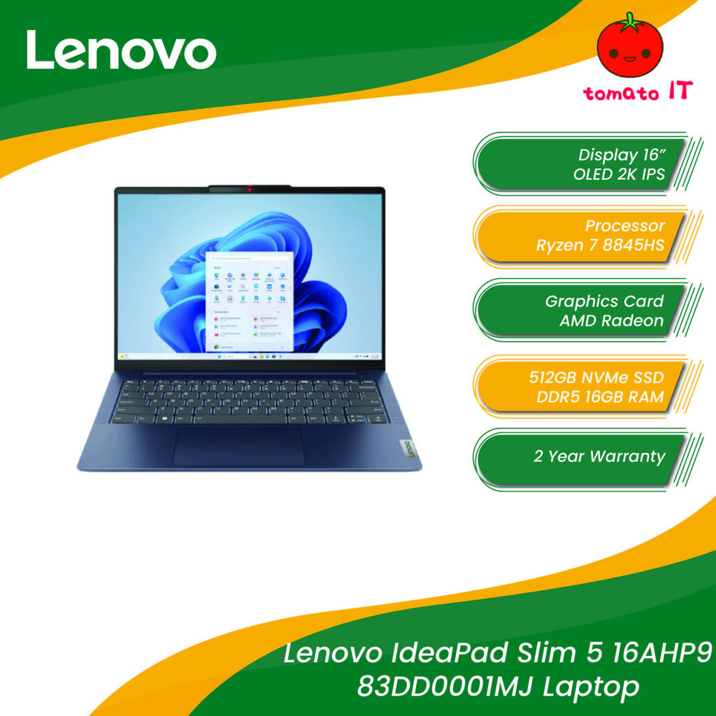 LENOVO IDEAPAD SLIM 5 16AHP9 83DD0001MJ Laptop 16 OLED 2K IPS R7