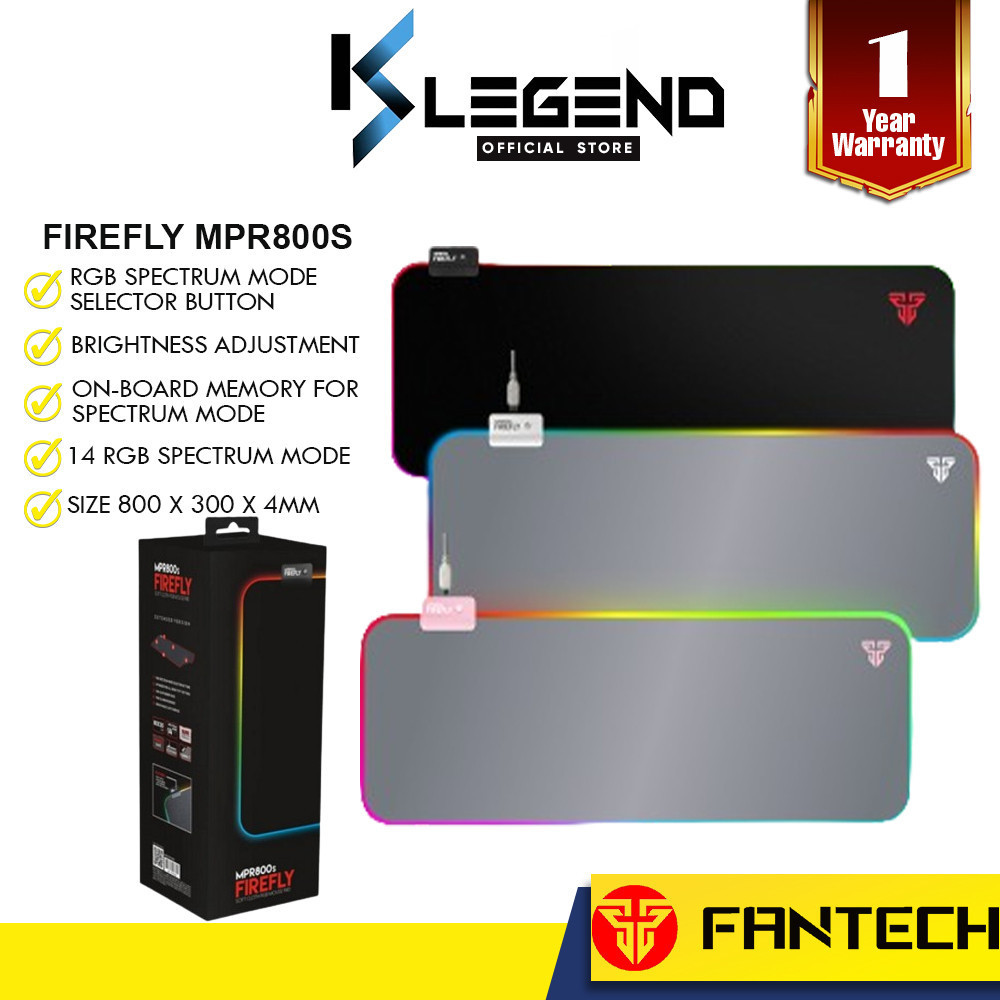 Ready Stock Fantech Mpr S Mpr S Firefly Gaming Soft Cloth Rgb