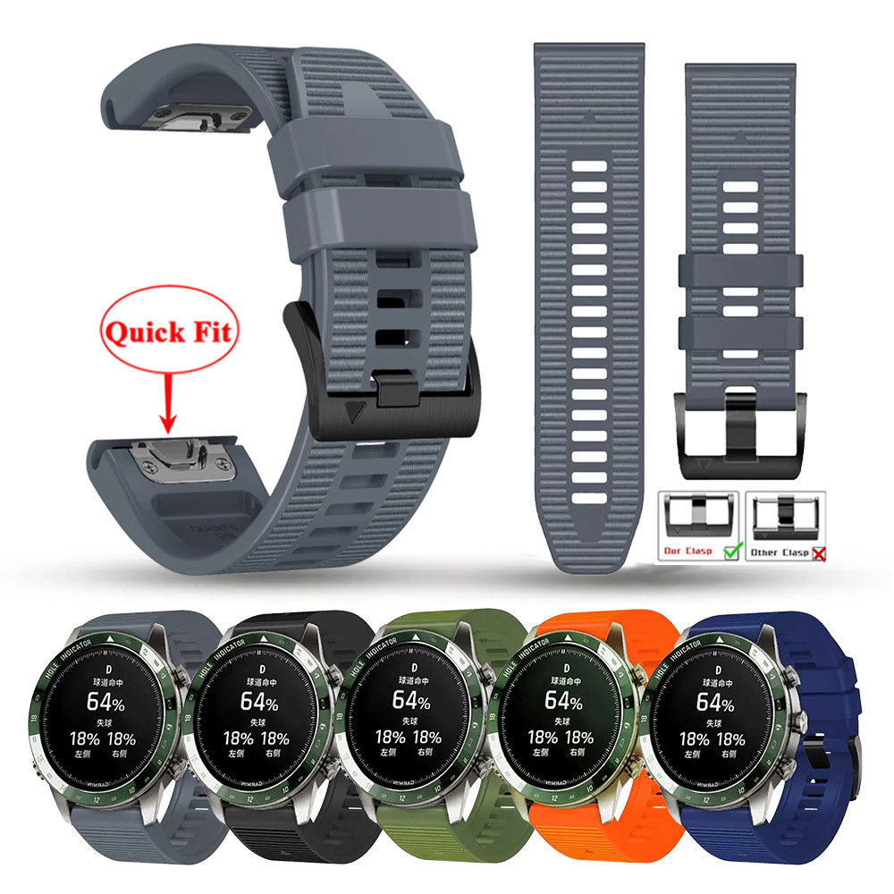 Mm Mm Nylon Fabric Strap Silicone Sports Waterproof Watchband Quick