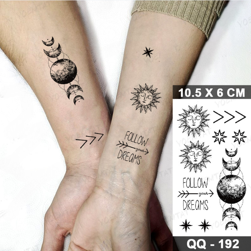 Water Transfer Waterproof Temporary Tattoo Sticker Starry Sky Earth