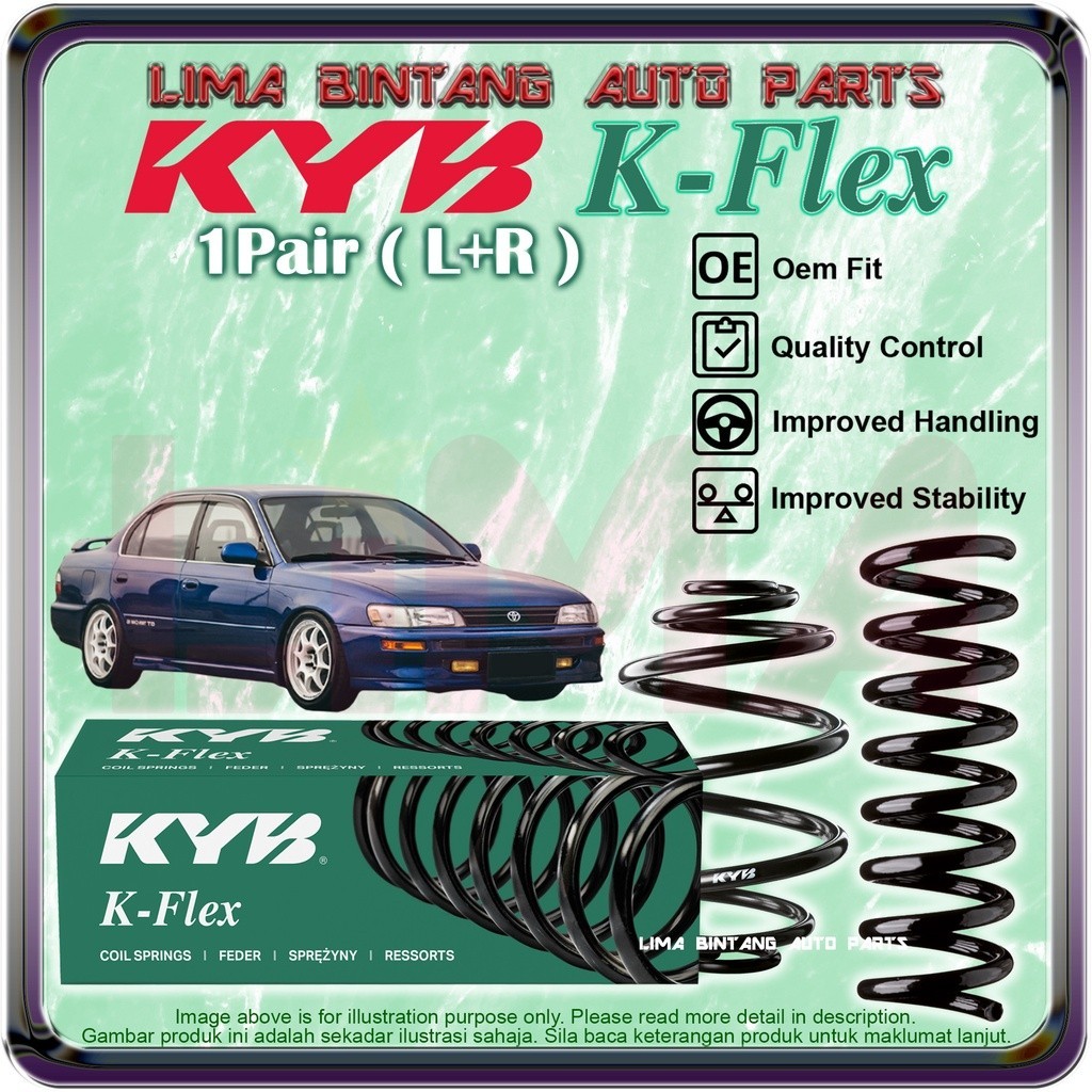 Pair Toyota Corolla Ae Ae Seg Coil Spring Standard Heavy