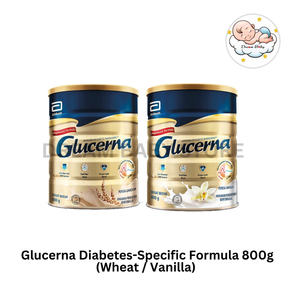 Glucerna Diabetes Specific Formula 800g Wheat Vanilla EXP 01 2026