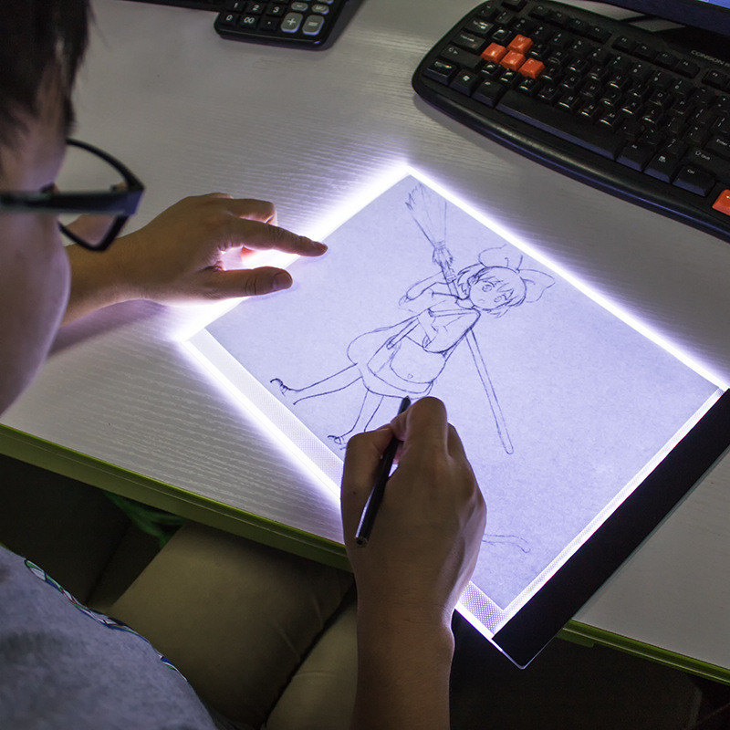 A Led Drawing Tablet Digital Graphics Pad Usb Led Light Box Copy Board