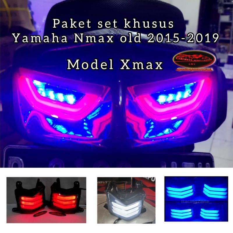 Nmax Old Model Xmax In Stop Lamp Package Plus Led Front Twilight