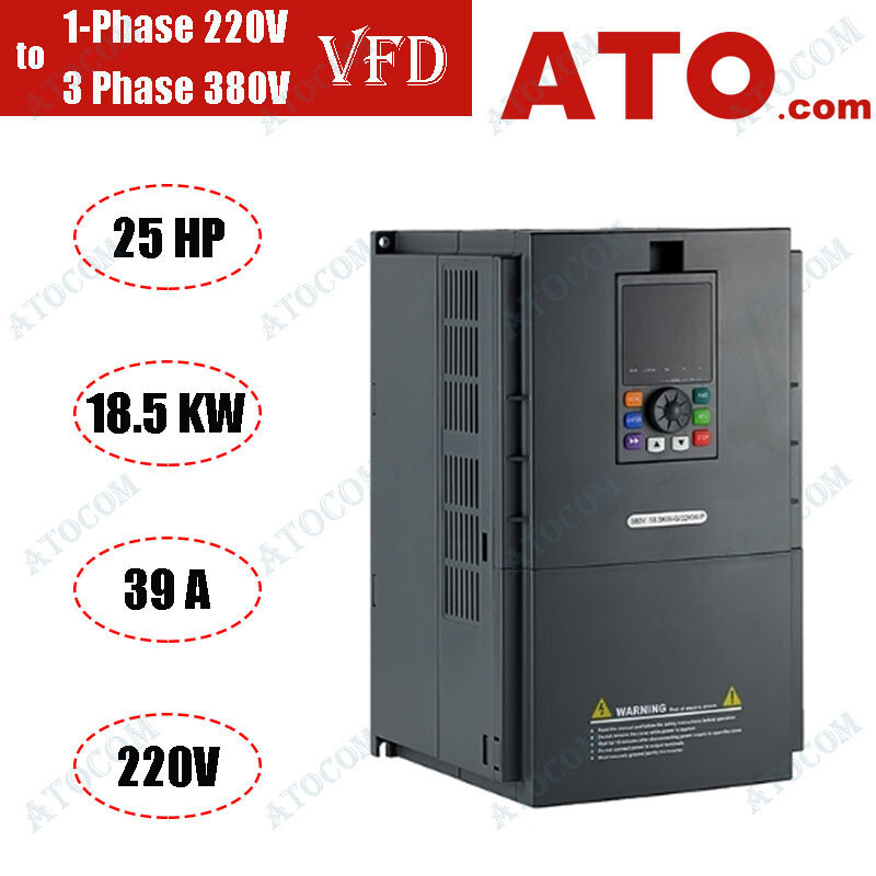 Ato Hp Kw Single V To Phase V Vfd Variable Frequency Drive