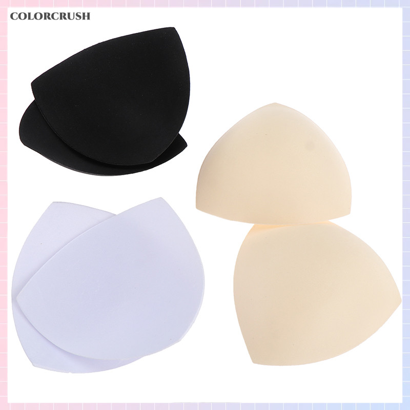 Colorcrush Triangle Women Bikini Chest Pad Inserts Sponge Foam Bra Pads