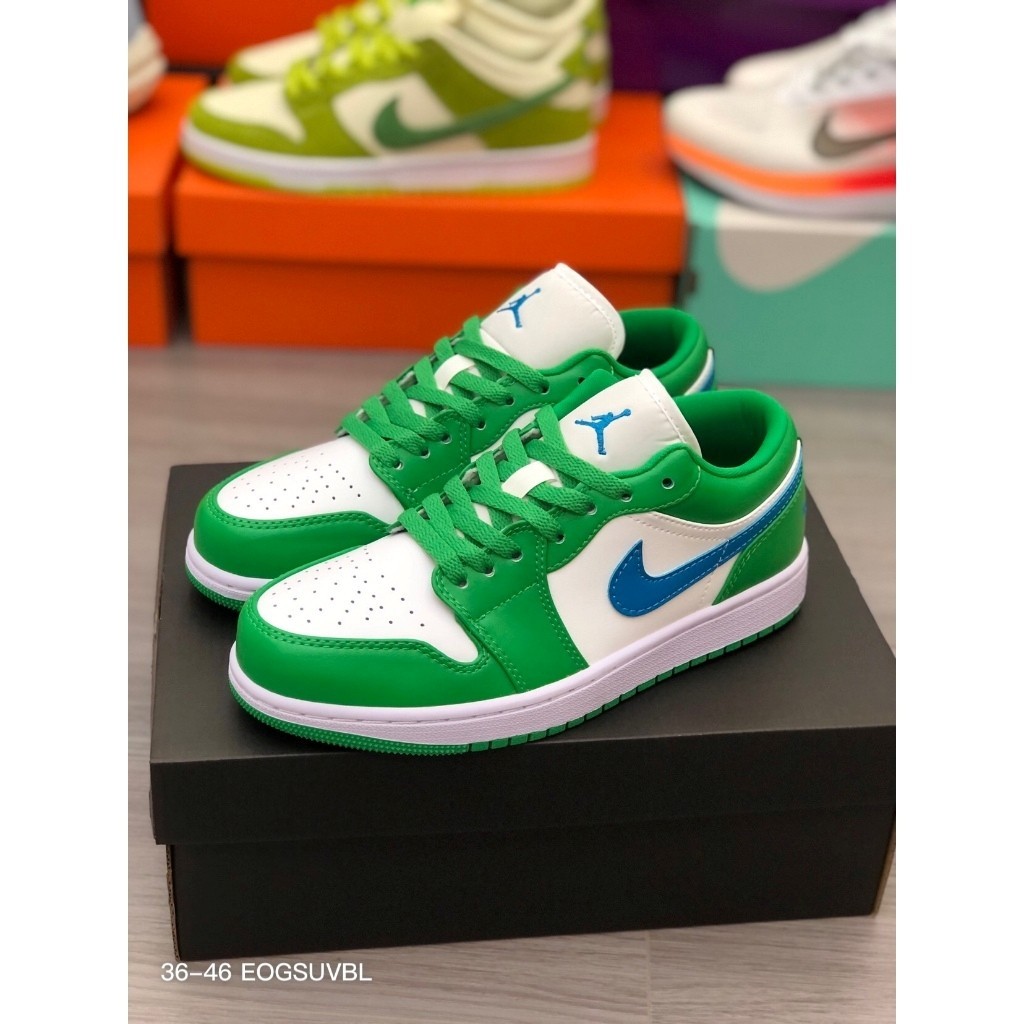 Best Pirce Air Jordan Low Women Lucky Green White Aquatone