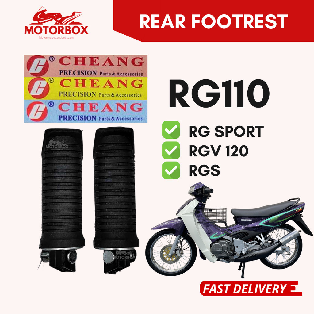 CHEANG REAR FOOTREST RG110 RG SPORT RGS RGV 120 PEMIJAK KAKI PIJAK