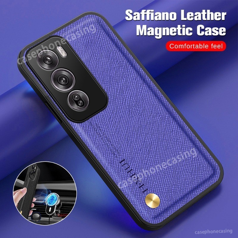 OPPO Reno 12 Leather Texture Casing For OPPO Reno 12 Pro Reno12 12Pro