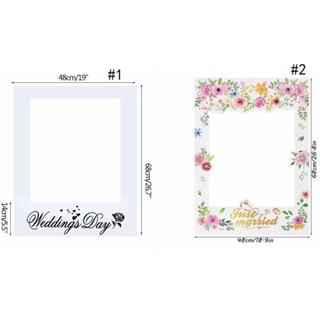 ELMER Just Married Photo Booth Frame Props Funny Paper Team Bride