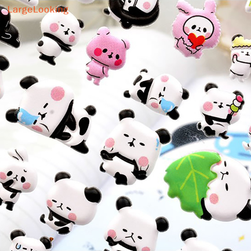 Largelooking Kawaii Panda Daily Life Stickers Journal Stationery