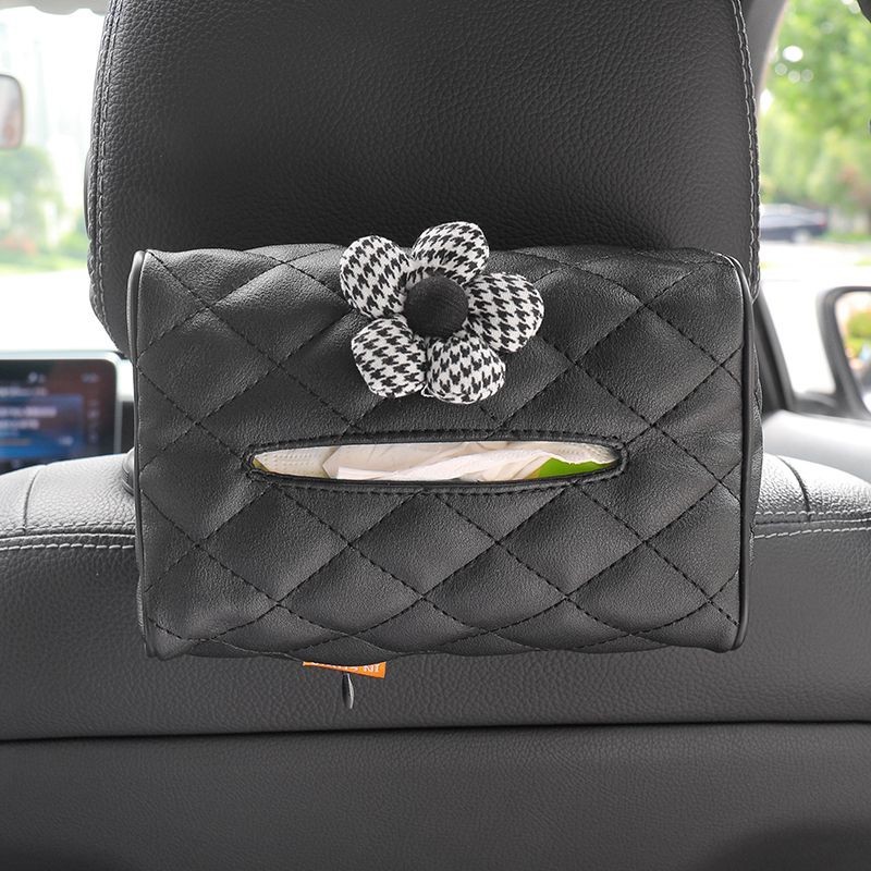 Car Tissue Box Hanging Creative Cute Car Seat Back Paper Box Female Car