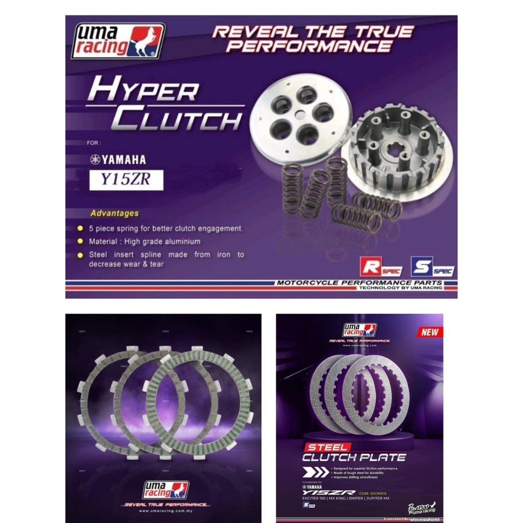 Uma Racing Yamaha Y15ZR V1 V2 Y16ZR R15 V3 Racing HyperClutch 100