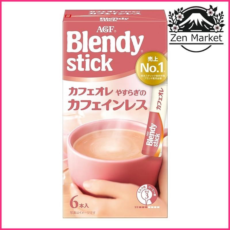 Agf Blendy Stick Cafe Au Lait Decaf Pack X Boxes Instant Coffee