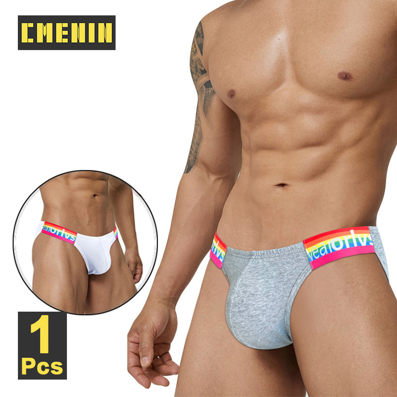 CMENIN Sexy Mens Lingerie Cotton Men S Panties Colorful Striped Man