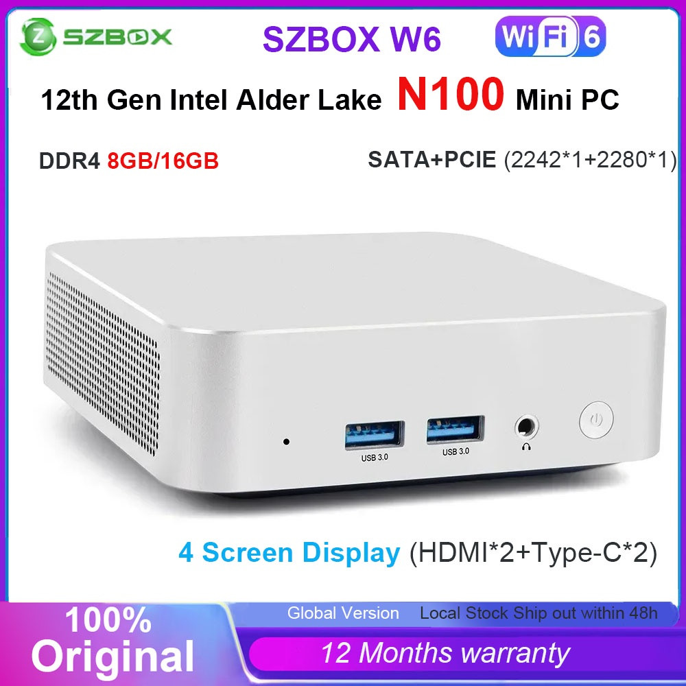 Szbox W Intel Gen Alder Lake N Mini Pc Windows Ddr Gb Gb