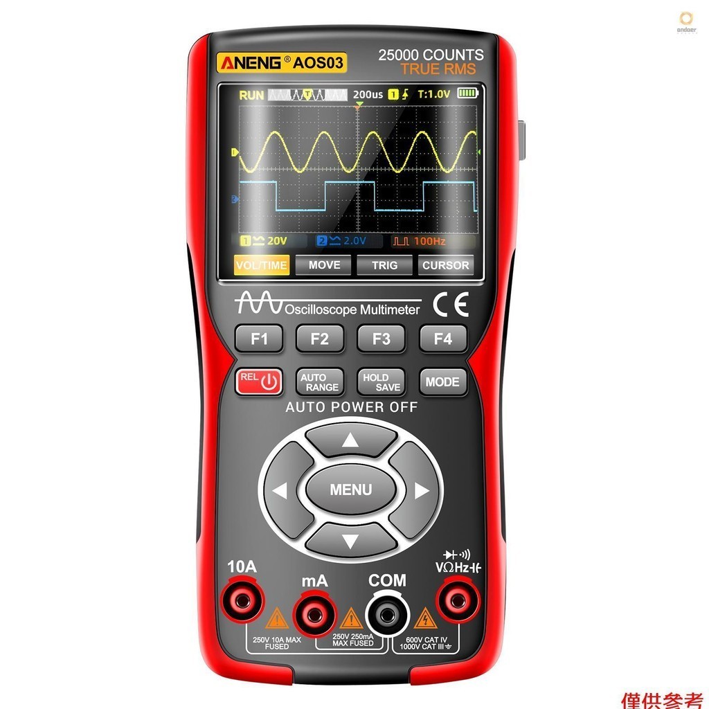 3 In 1 Handheld Oscilloscope Multimeter Signal Generator Dual Channel