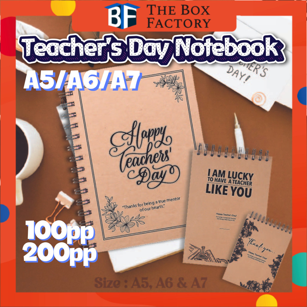 A A A Teacher Day Notebook Terima Kasih Cikgu Notebook Buku Nota