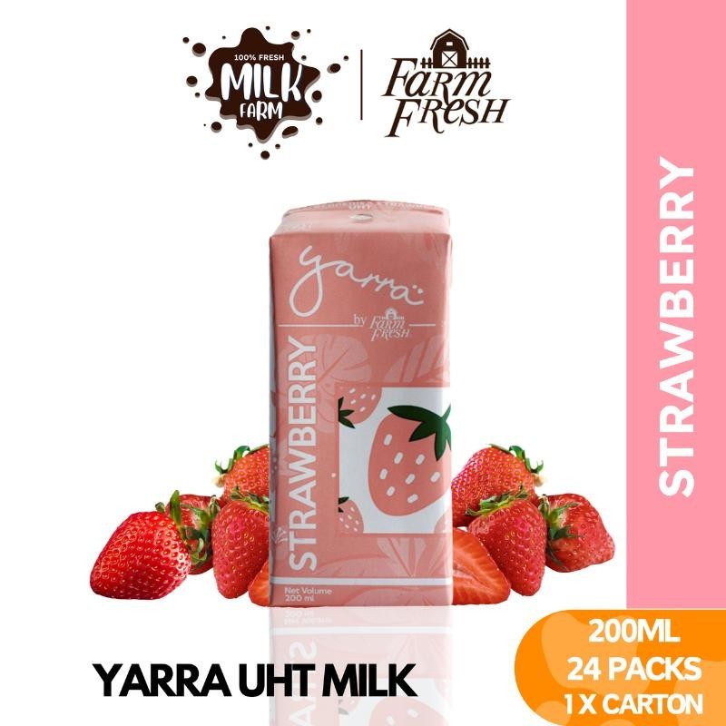 Milk Farm Farm Fresh Yarra Uht Strawberry Ml X Pack Shopee