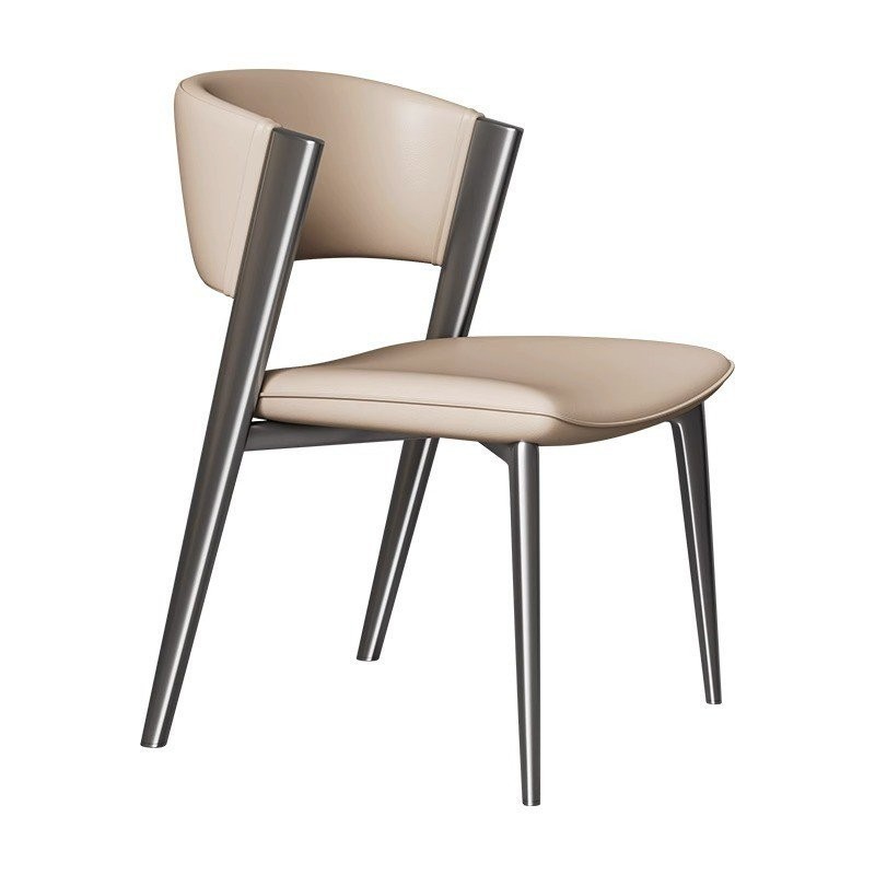 Italian Light Luxury Dining Chair Designer Model Room Modern Simple