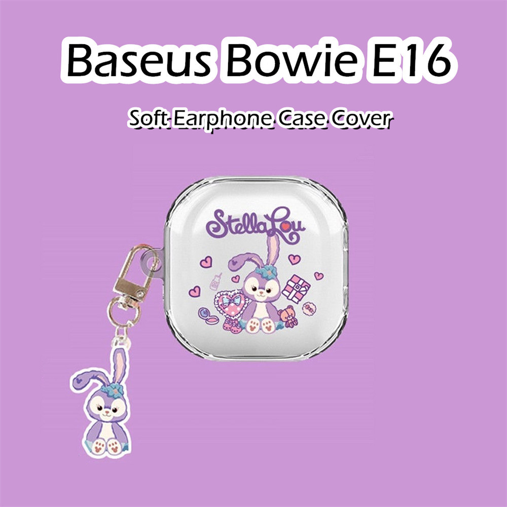 Trend Front For Baseus Bowie E Case Transparent Cute Cartoon Soft