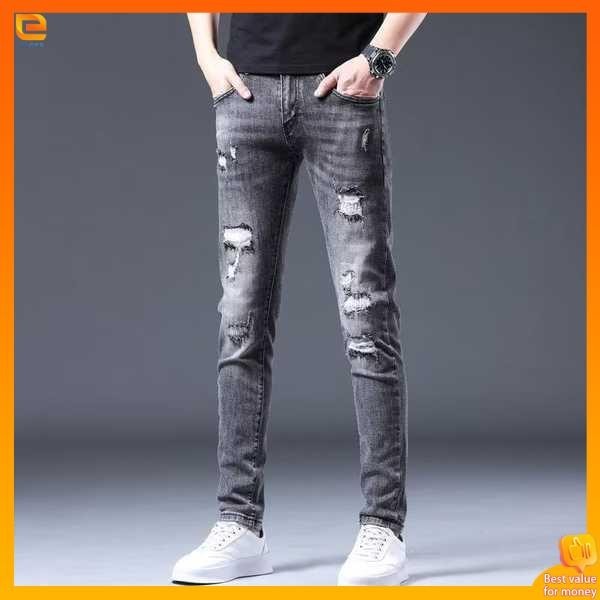 Seluar Jeans Lelaki Seluar Jeans Budak Lelaki Slim Fit Spring Dan