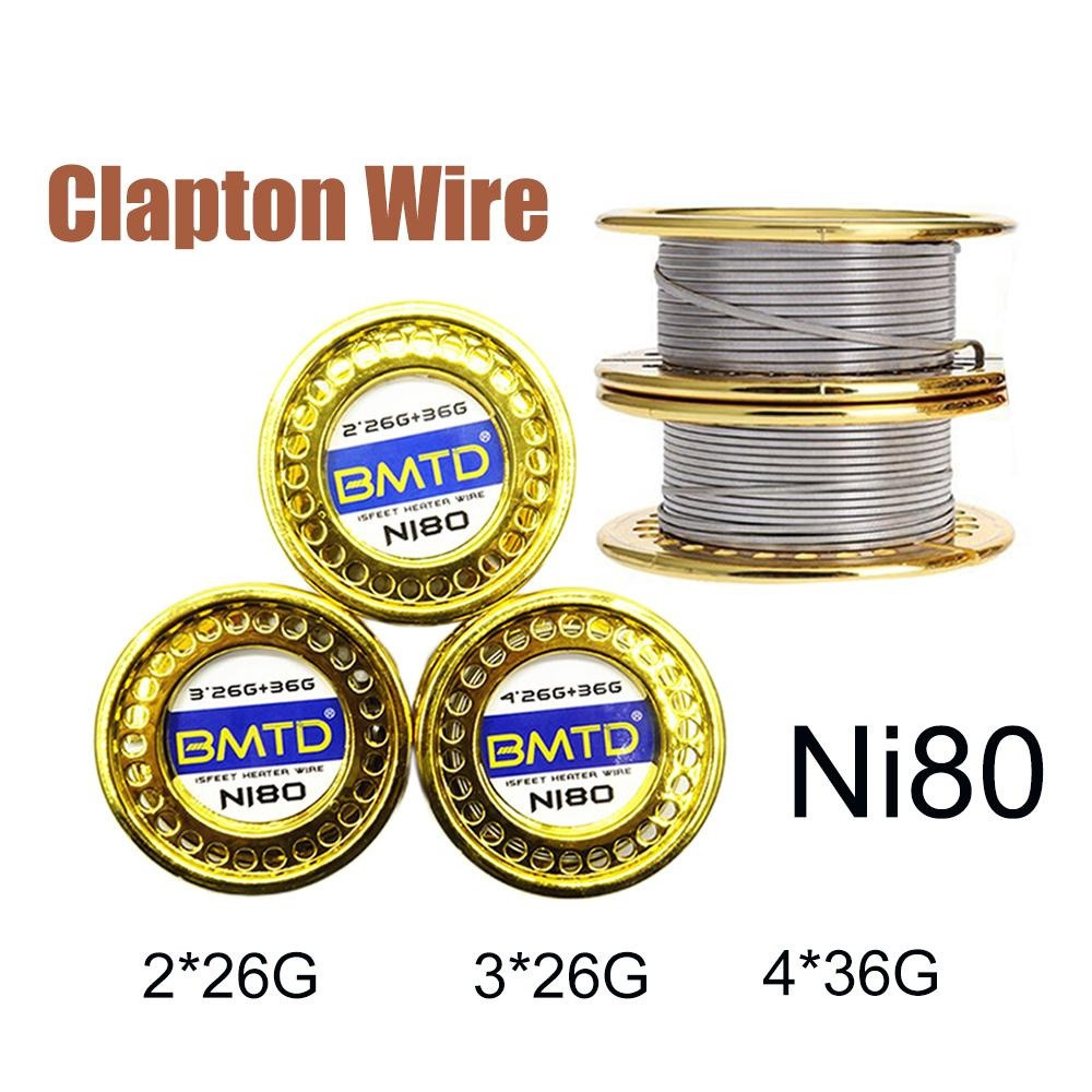 Original BMTD NI80 Clapton Coil Wire Double Triple Four Core 15 Feet