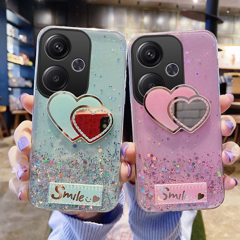 For Xiaomi Poco F Pro Case Cartoon Starry Sky Love Transparent Soft