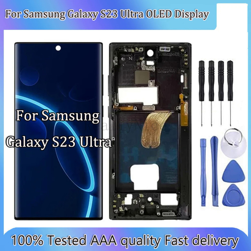 AAA 6 8 OLED S918 LCD For Samsung Galaxy S23 Ultra 5G S918B S918U