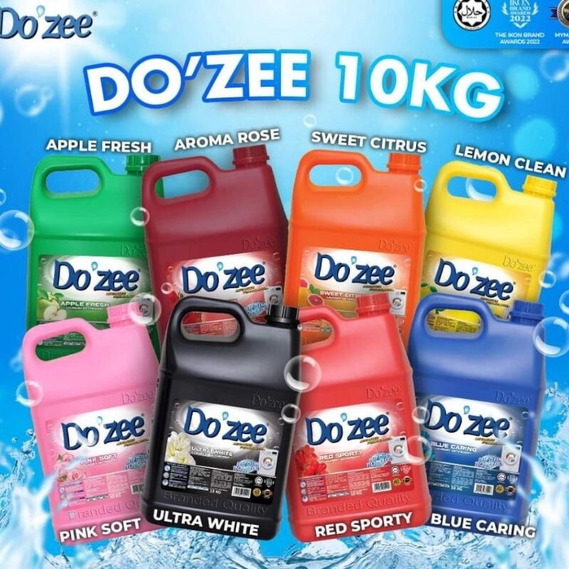 DOZEE 10KG Laundry Detergent Do Zee Detergent Dozee Sabun Dozee Laundry