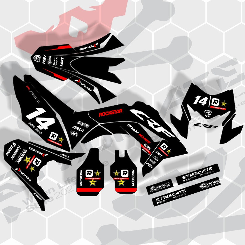 Decal Sticker CRF 150L D Tracker R KLX BF Klxbf150L WR155 Gordon Full