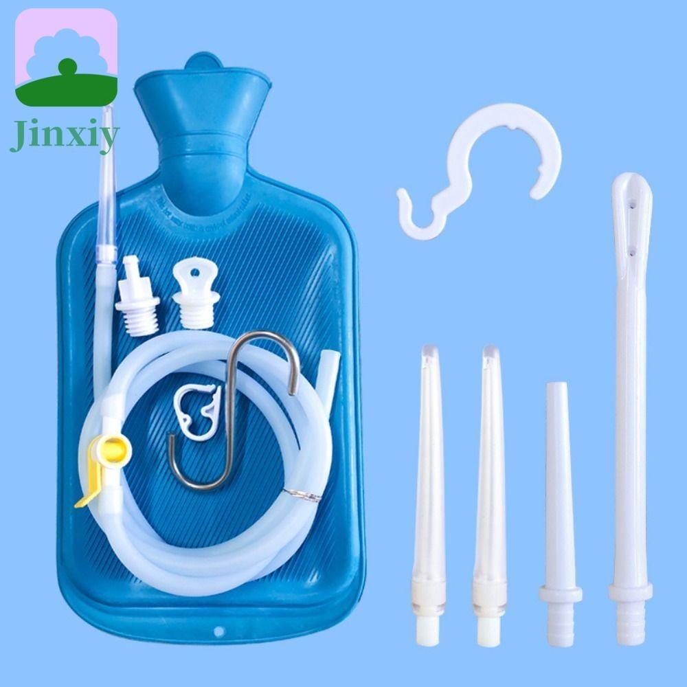 JINXIY Enema Bag Silicone Rubber Tubing Anal Douche Bag Enemas Adult