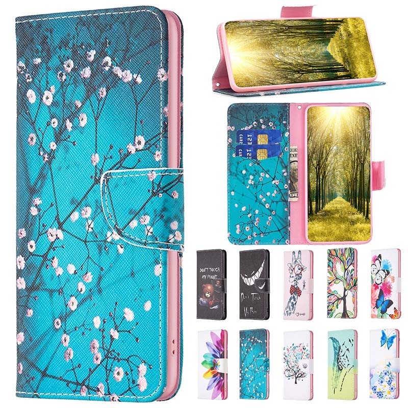 Luxury Painting Leather Phone Case For OPPO A17 A8 A31 A18 A38 A57 A58