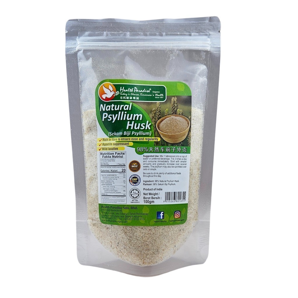 Health Paradise Natural Psyllium Husks G Shopee Malaysia