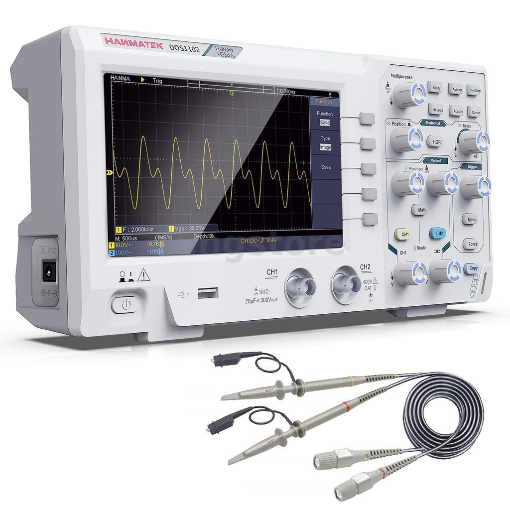 Hanmatek Dos Digital Oscilloscope Portable Mhz Bandwidth Ms