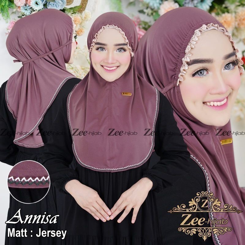 Bergo Annisa Forehead Wrinkle Hijab Wrinkle Bergo Jersey Bergo Instant