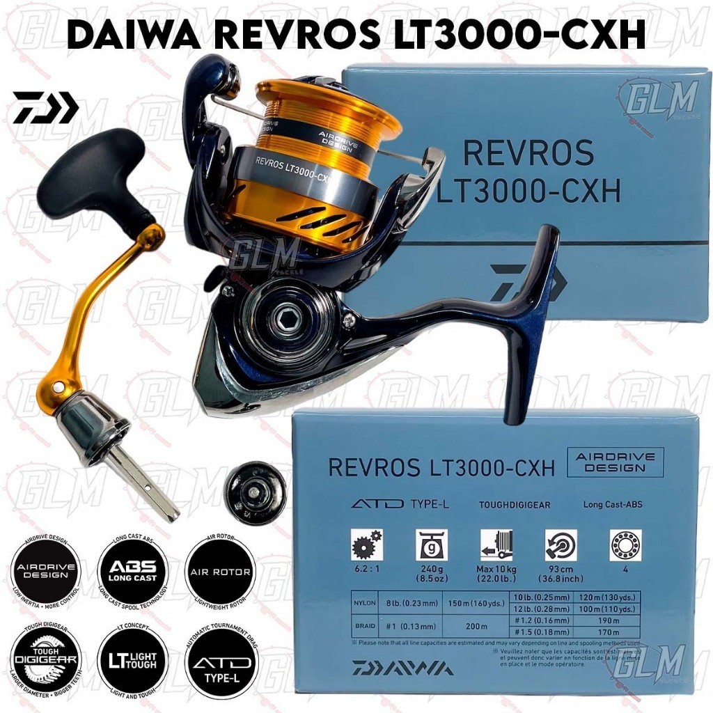 Daiwa Revros Lt Cxh Spinning Fishing Reel Shopee Malaysia