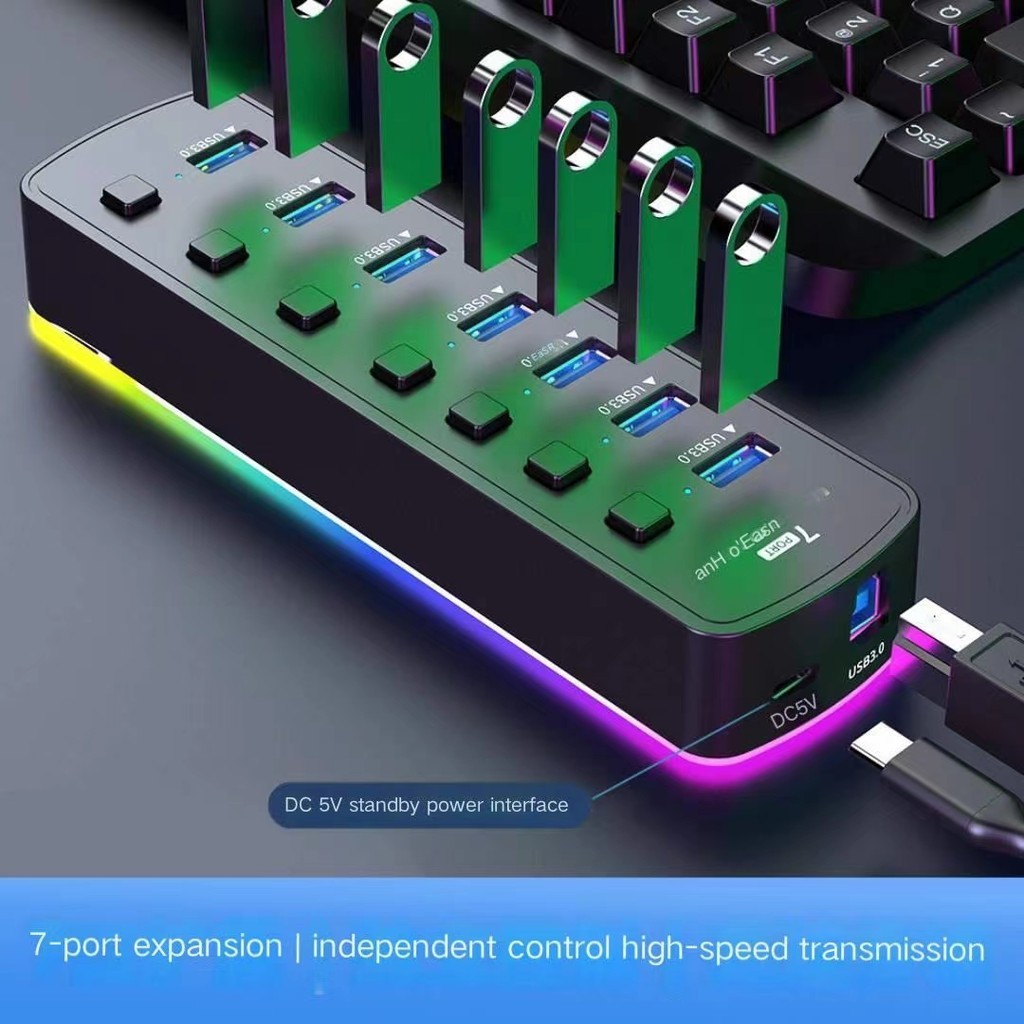 Hub Concentrator Usb With Ports Hub Deconcentrator Computer Converter