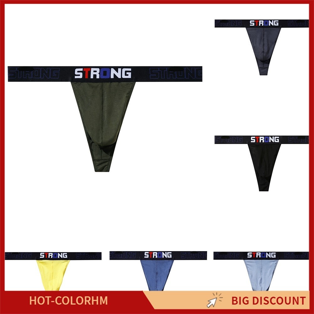 COLORHM Men Sexy G String Briefs Thong Lingerie Underwear Bikini